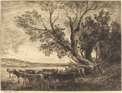 Ford (Le Gue) tekijältä Charles Francois Daubigny