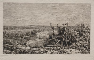 Rypäleen sato, 1865. tekijältä Charles Francois Daubigny