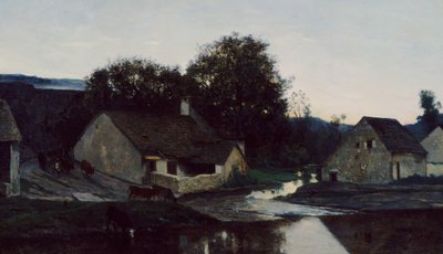 Optevozin Hamlet, n. 1852. tekijältä Charles Francois Daubigny
