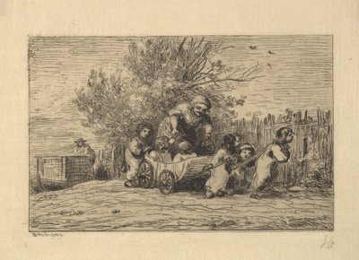 Kärryjen perilliset, 1861. tekijältä Charles Francois Daubigny