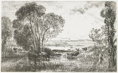 Hydraulimoottori, 1862 tekijältä Charles Francois Daubigny