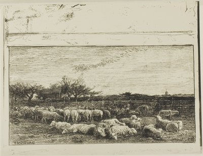 Suuri lammastarha tekijältä Charles Francois Daubigny