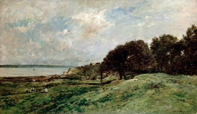 Merenranta lähellä Villervilleä, 1875. tekijältä Charles Francois Daubigny