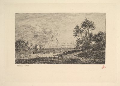 Seine Port Maurinissa, 1870. tekijältä Charles Francois Daubigny