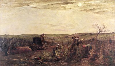 Viinisato Burgundiassa, 1863 tekijältä Charles Francois Daubigny
