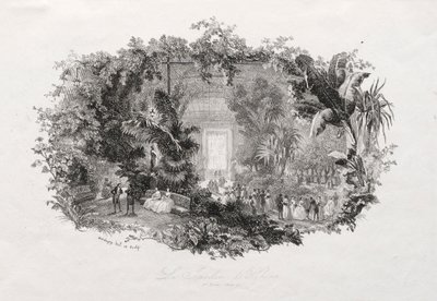 Talvipuutarha, 1842-1843. tekijältä Charles Francois Daubigny