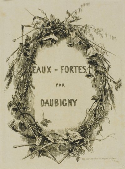 Villikukkaseppele, etuosa tekijältä Charles Francois Daubigny