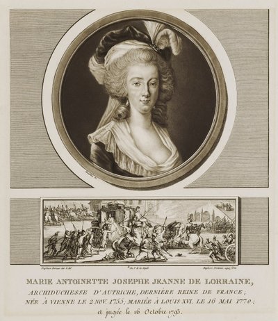 Marie-Antoinette Josephe Jean de Lorraine tekijältä Charles Francois Gabriel Levachez