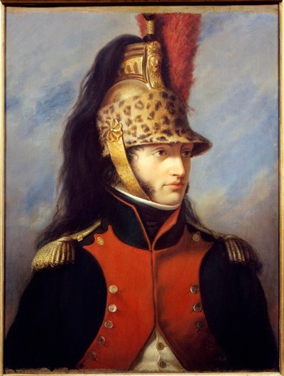 Louis Bonaparten (1778-1846) muotokuva 5. lohikäärmerykmentin everstin univormussa Charles Francois Jalabertin (1819-1901) maalaus 1852 Malmaison musee du chateau - Louis Bonaparten (1778-1846) muotokuva colonelin univormussa 5. re tekijältä Charles François Jalabert