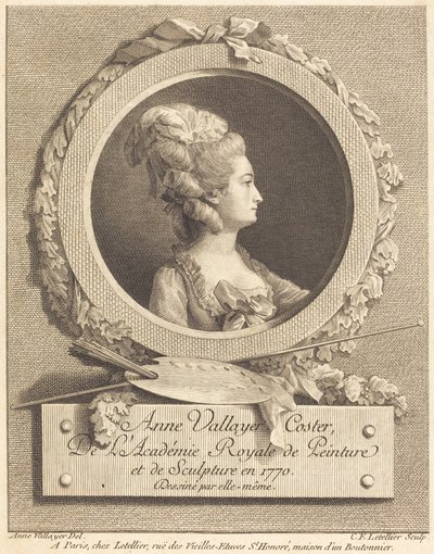 Anne Vallayer-Coster tekijältä Charles Francois Le Tellier after Anne Vallayer Coster