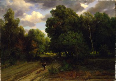 Kotkanpesän risteys, Fontainebleaun metsässä tekijältä Charles Francois Daubigny