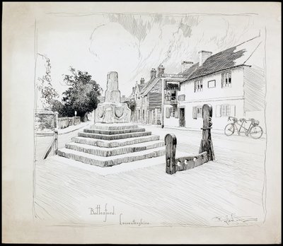Bottesford Market Cross, Leicestershire, 1892-1933 tekijältä Charles George Harper