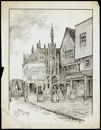 Butter Cross, High Street, Winchester, Hampshirefinnish tekijältä Charles George Harper