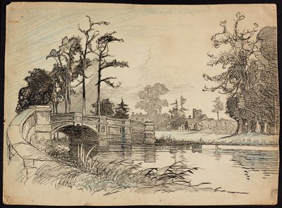 Cranford Park Bridge, Hillingdon, Suur-Lontoo tekijältä Charles George Harper