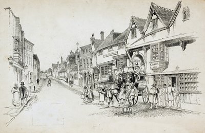 High Street, Canterbury, Kent, 1892-1933 tekijältä Charles George Harper