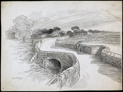 Swarkestone Bridge, Stanton By Bridge, Derbyshire tekijältä Charles George Harper
