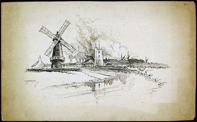 Wellington Windmill, Barking, Lontoo, 1892-1933 tekijältä Charles George Harper