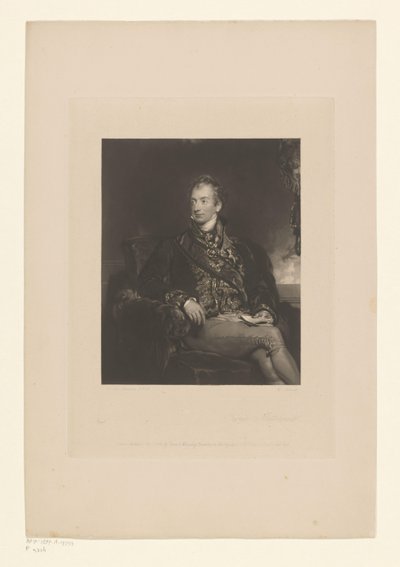 Metternichin muotokuva Klemensistä Prinssi Metternich (nimi esineessä) tekijältä Charles George Lewis