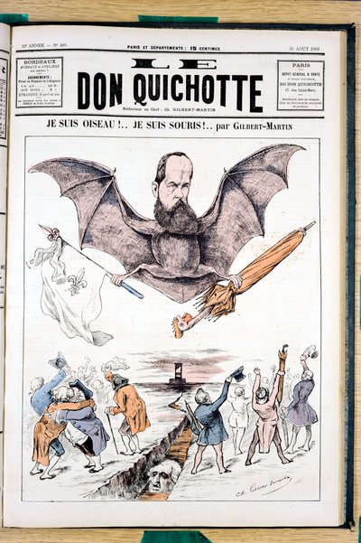 Kansi "" Le Don Quijote ", Satirique en Colors tekijältä Charles Gilbert Martin