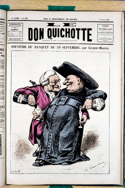 Kansi "" Le Don Quijote ", numero 276, Color Satiric tekijältä Charles Gilbert Martin