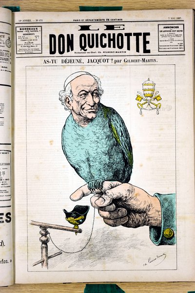 Kansi "" Le Don Quijote ", numero 672, Color Satiric tekijältä Charles Gilbert Martin