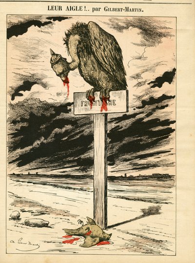 Kansi ""Le Don Quijote"", numero 693, värillinen satiirinen tekijältä Charles Gilbert Martin