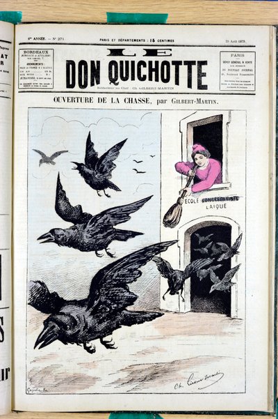 Kansi "" The Don Quijote "", numero 271, Satirique en Colors tekijältä Charles Gilbert Martin