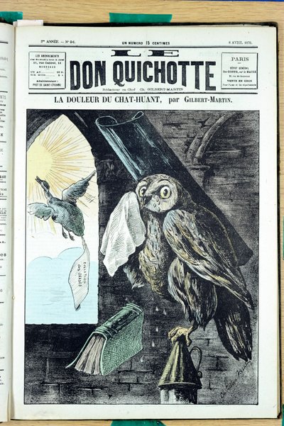 Kansi "" The Don Quijote "", numero 94, Satirical en Colors tekijältä Charles Gilbert Martin