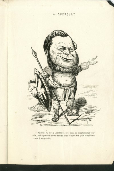 Charles Gilbert-Martinin (1839-1905) kuvitus teoksessa "" Contemporary Grimaces"" tekijältä Charles Gilbert Martin