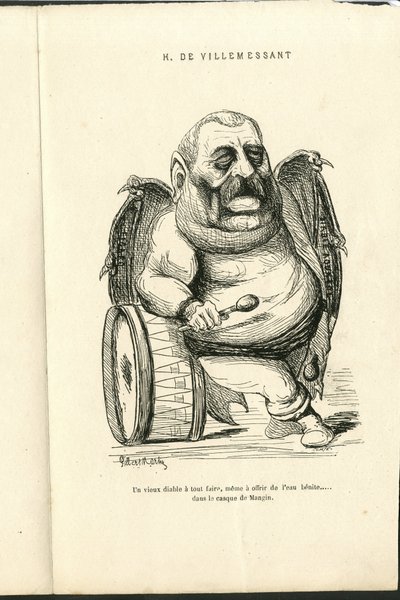 Charles Gilbert-Martinin (1839-1905) kuvitus teoksessa "" Contemporary Grimaces"" tekijältä Charles Gilbert Martin