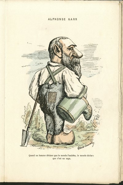 Charles Gilbert-Martinin (1839-1905) kuvitus teoksessa "" Contemporary Grimaces"" tekijältä Charles Gilbert Martin