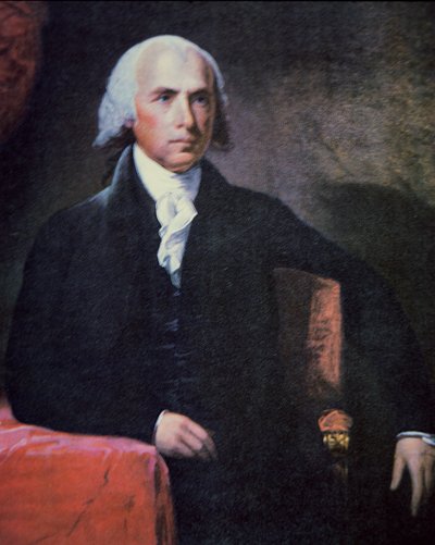 James Madison (1751-1836) (väri litho) tekijältä Charles Gilbert Stuart