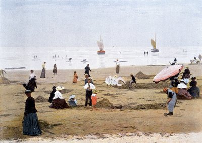 Laskuveden aikaan. Gillot-kaiverrus, noin 1900. tekijältä Charles Gillot