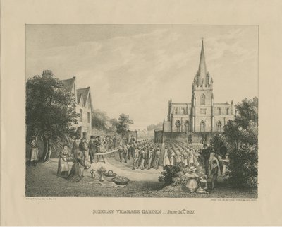 Sedgley - Pappilan puutarha: painettu sinkistä, 30. kesäkuuta 1837 tekijältä Charles Girdlestone