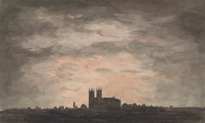 Suuri kirkko (Westminster Abbey) auringonlaskun aikaan tekijältä Charles Gore
