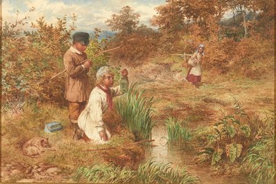 Stickleback Fishers (vesiväri) tekijältä Charles Green
