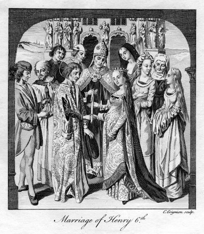 Henrik VI:n avioliitto, 1445, 1700-luku. tekijältä Charles Grignion