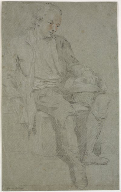 Tutkimus istuvasta nuoresta tekijältä Charles Grignion d.Æ.
