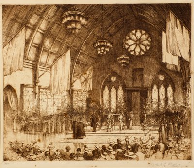 aVisita reial a Dundee 1914 - Recepció a Albert Hallfinnish tekijältä Charles Gustav Louis Phillips