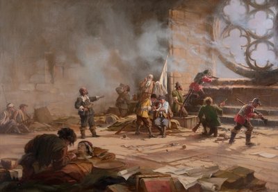 Dundeen piiritys, syyskuu 1651 tekijältä Charles Gustav Louis Phillips