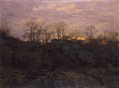 Metsän reuna, Twilight, n. 1890. tekijältä Charles H. Davis