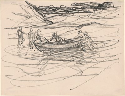 Pelastusveneen vesillelasku tekijältä Charles H. Woodbury