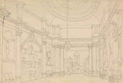 Hall, Easton Neston, Northants tekijältä Charles Hamilton Smith