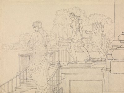 Kuisti Statuarylla, Easton Neston, Northants tekijältä Charles Hamilton Smith