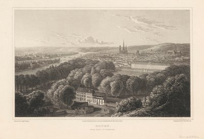 Rouen, Mont Sainte Catherinen tekijältä Charles Heath