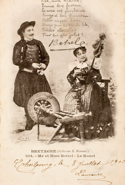 Vanha postikortti / Le Rouet / Bretagne / Ranska tekijältä Augustus Kollner