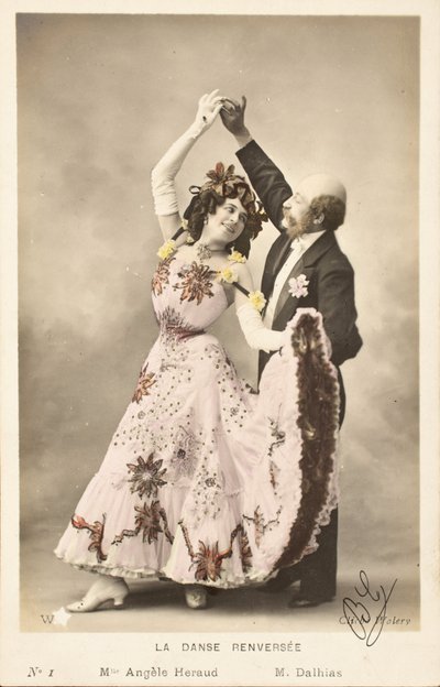Vanha postikortti/Overturned Dance/Angele Heraud tekijältä Augustus Kollner