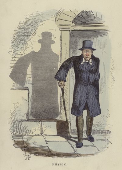 Fysiikka (värillinen kaiverrus) tekijältä Charles Henry Bennett