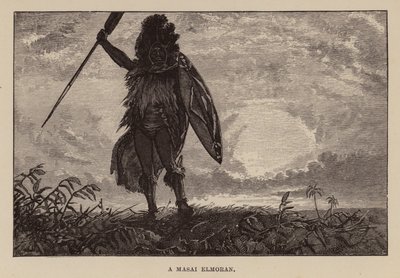 H Rider Haggardin kuvitus Allan Quatermainille (kaiverrus) tekijältä Charles Henry Malcolm Kerr