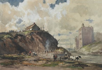 Kaupunki rakennetaan, 1877 (wc paperilla) tekijältä Charles Henry Miller
